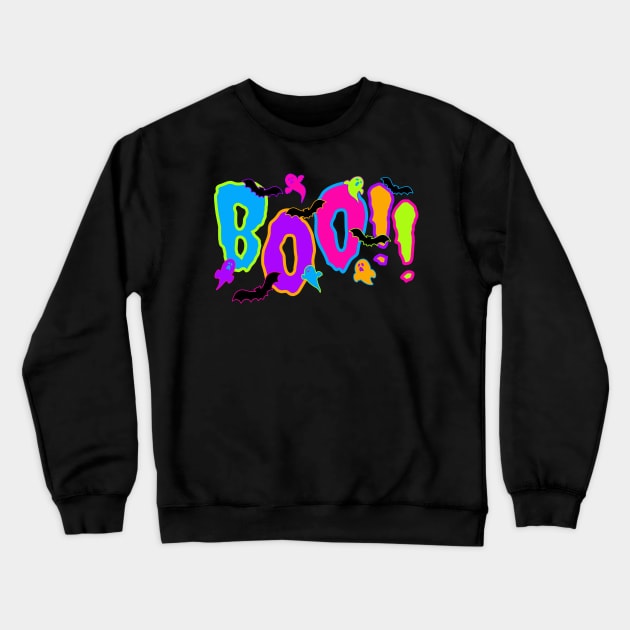 Boo! Spooky Halloween Crewneck Sweatshirt by Dizzy Lizzy Dreamin